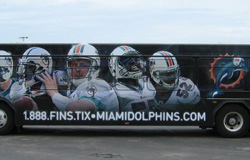 Miami Dolphins Bus Wrap