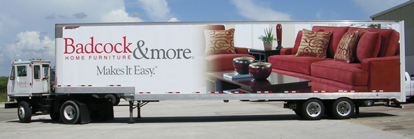 Badcock Home Furniture Trailer Wrap